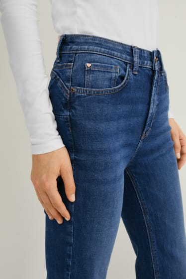 Women - Flared jeans - shaping jeans - high waist - denim-blue