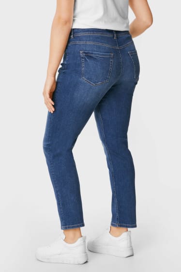 Damen - Slim Jeans - Mid Waist - jeans-dunkelblau