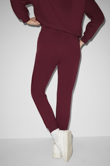 Femmes - CLOCKHOUSE - pantalon de jogging - bordeaux