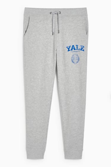 Bărbați - Pantaloni de trening - Yale University - gri deschis melanj