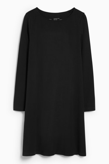 Damen - Basic-Kleid - schwarz