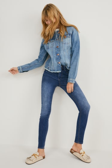 Donna - Skinny jeans - a vita alta  - jeans blu