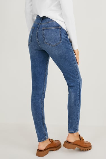 Femmes - Jean skinny - high waist - jean bleu