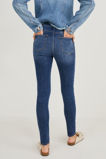 Donna - Skinny jeans - a vita alta  - jeans blu