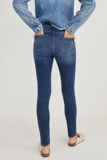 Dona - Skinny jeans - cintura alta - texà blau