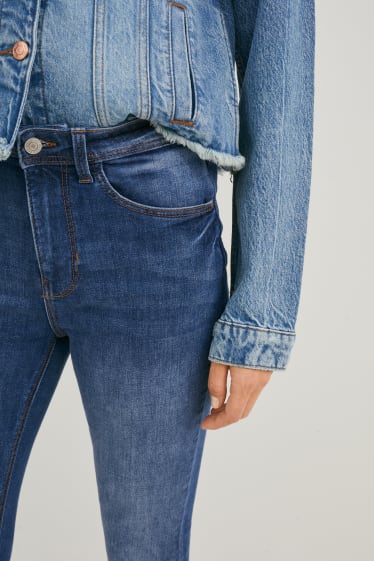 Femmes - Skinny jean - high waist - jean bleu