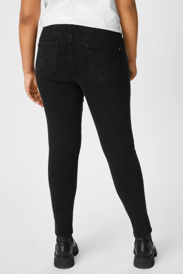 Jóvenes - CLOCKHOUSE - skinny jeans - high waist - negro