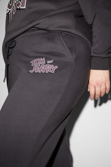 Dames - CLOCKHOUSE - joggingbroek - Tom & Jerry - donkergrijs