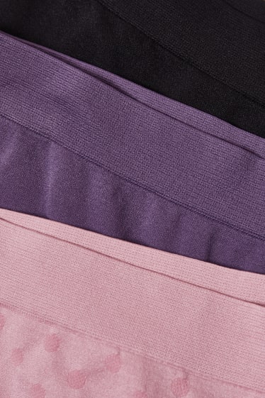 Donna - Confezione da 3 - coulotte - rosa scuro