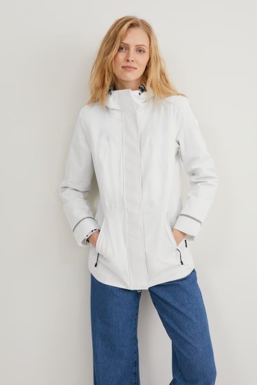 Dona - Jaqueta tècnica amb caputxa - 4 Way Stretch - blanc trencat