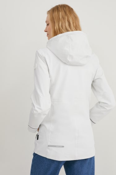 Dona - Jaqueta tècnica amb caputxa - 4 Way Stretch - blanc trencat