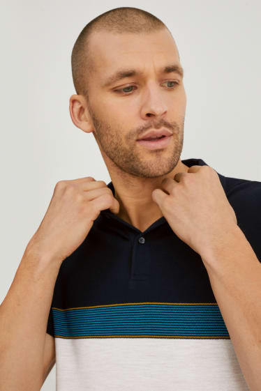 Men - Polo shirt - light gray