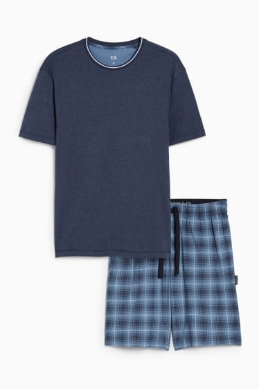 Men - Short pyjamas - dark blue