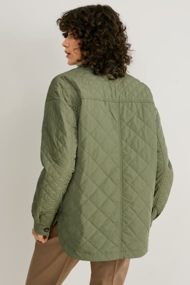 Women - Quilted jacket - green