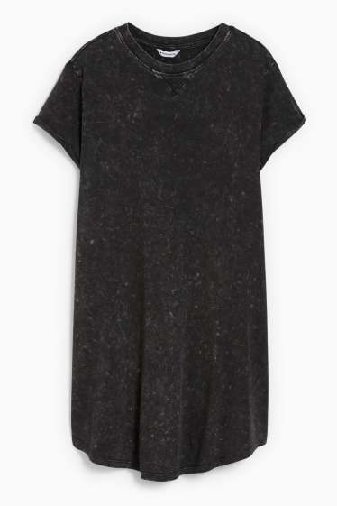 Damen - CLOCKHOUSE - T-Shirt-Kleid - schwarz