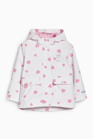 Bambine - Giacca tecnica con cappuccio - bianco