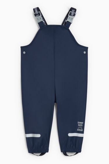 Neonati - Pantaloni impermeabili per neonati - blu scuro