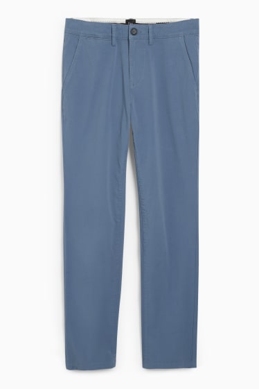 Pánské - Kalhoty chino - slim fit - Flex - LYCRA® - světle modrá