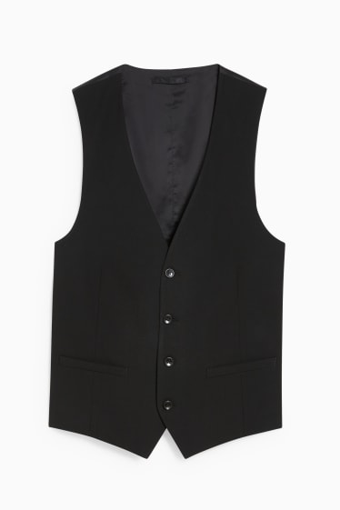Men - Mix-and-match waistcoat - slim fit - Flex - LYCRA®  - black