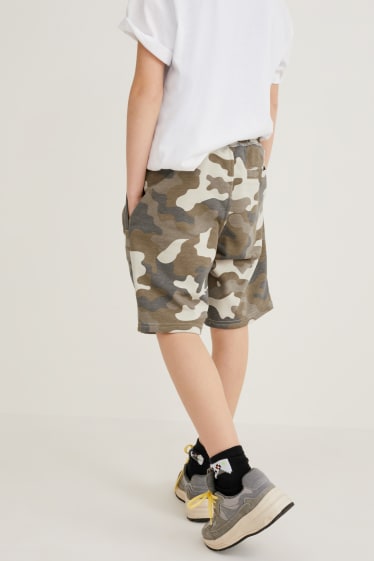 Children - Multipack of 3 - sweat shorts - camouflage