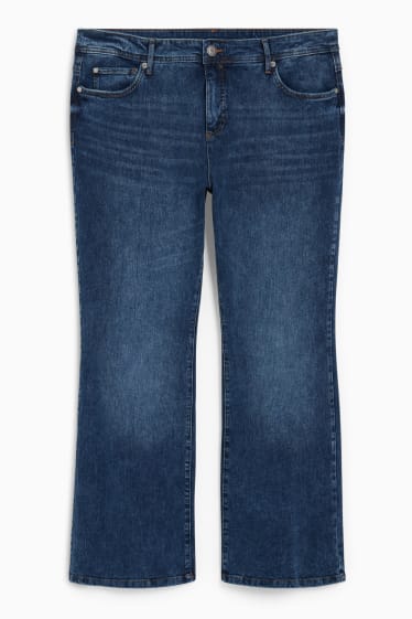 Dames - Flare jeans - 4 Way Stretch - jeansblauw