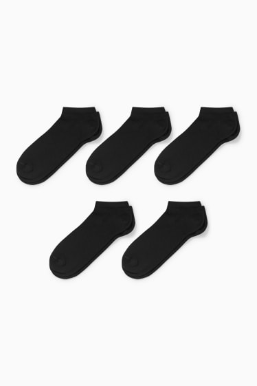 Enfants - Lot de 5 - chaussettes de sport - noir