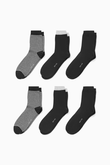 Damen - Multipack 6er - Socken - schwarz