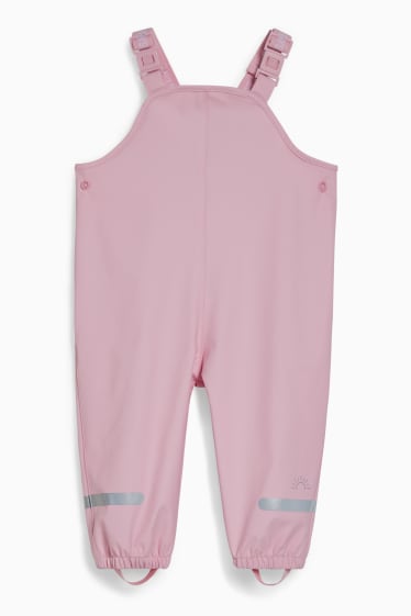 Neonati - Pantaloni impermeabili per neonate - rosa