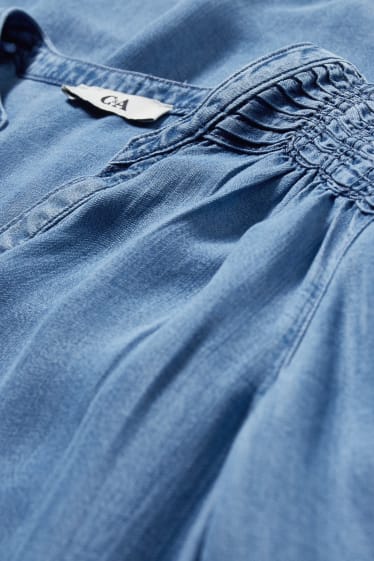 Femmes - Robe évasée - jean bleu