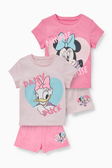 Kinder - Multipack 2er - Disney - Shorty-Pyjama - pink / rosa