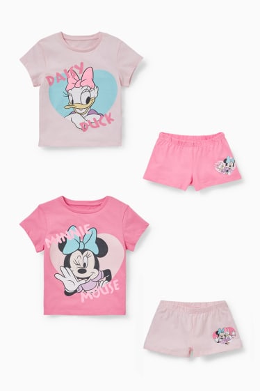 Kinder - Multipack 2er - Disney - Shorty-Pyjama - pink / rosa