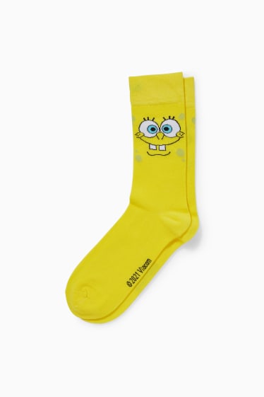 Men - Socks - SpongeBob SquarePants - yellow