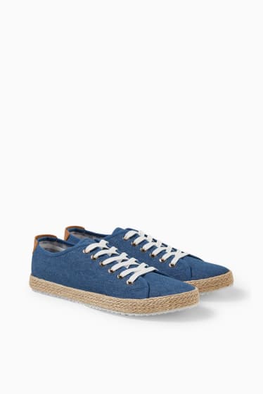 Donna - Sneakers in jeans - blu scuro