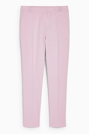 Women - Business trousers - slim fit - rose-melange
