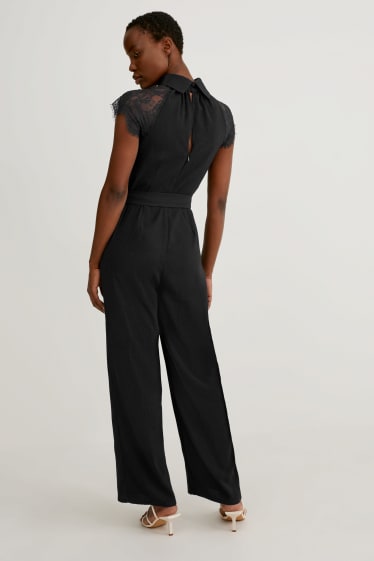 Dames - Jumpsuit - donkerblauw