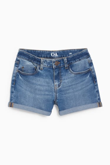 Kinder - Jeans-Shorts - jeansblau