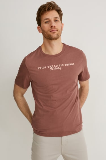 Men - T-shirt - brown