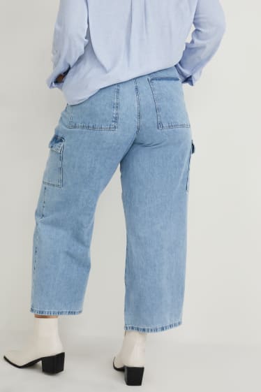 Dámské - Cargo džíny - comfort fit - džíny - světle modré