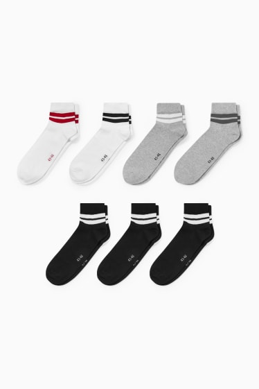 Herren - Multipack 7er - Kurzsocken - LYCRA® - dunkelblau / weiß