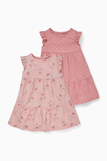 Bébés - Lot de 2 - robes pour bébé - rose