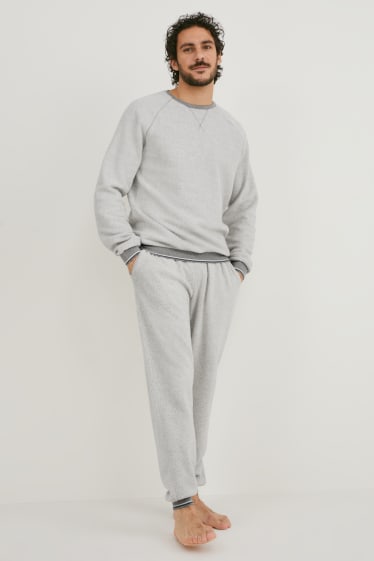 Men - Lounge trousers - gray