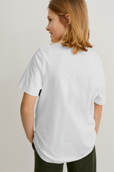 Children - Multipack of 3 - short sleeve t-shirt - white / black