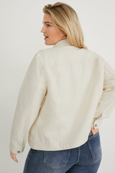 Damen - Jeansjacke - cremeweiß