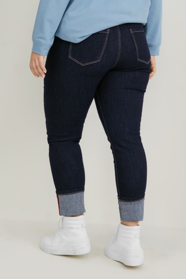 Femmes - Jean slim - mid waist - jean bleu foncé