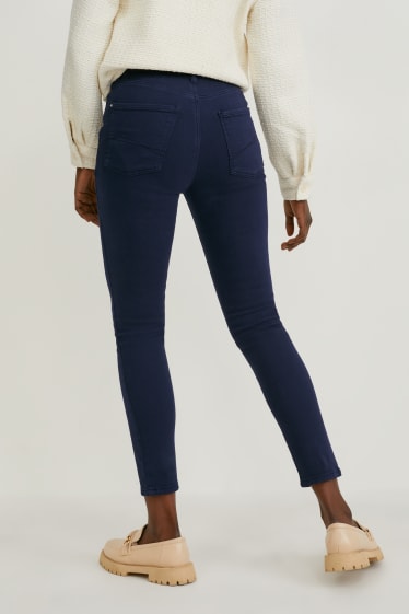 Donna - Jeans skinny - a vita alta - One Size Fits More - blu scuro