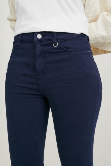 Mujer - Skinny jeans - high waist - One Size Fits More - azul oscuro