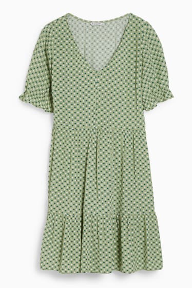 Donna - CLOCKHOUSE - vestito - con motivi - verde chiaro
