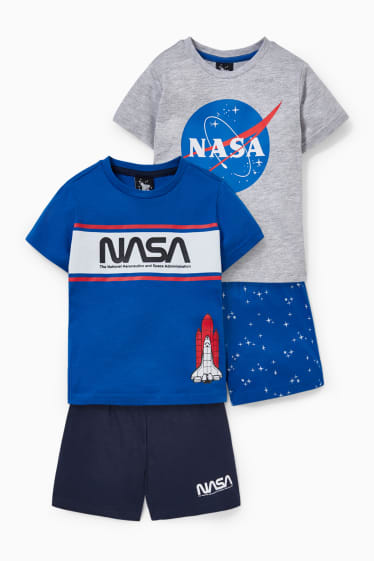 Children - Multipack of 2 - NASA - short pyjamas - 4 piece - blue