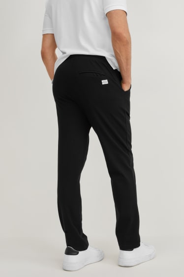 Men - Trousers - slim fit - LYCRA® - black