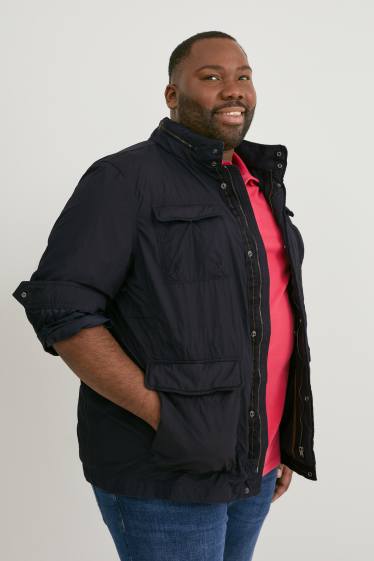 Men - Jacket with hood - black